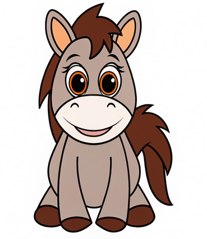 Galloping Horse Cutout