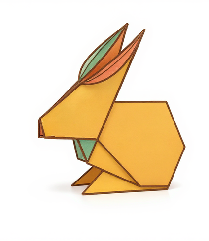 Hopping Paper Rabbit