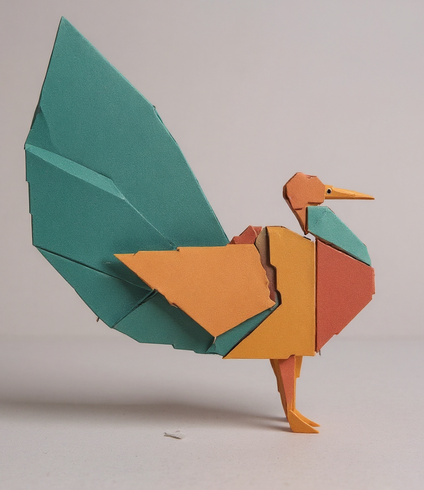 Proud Paper Peacock