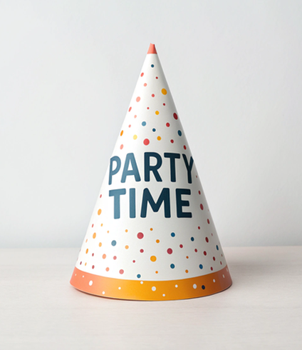 Festive Party Hat Cutout