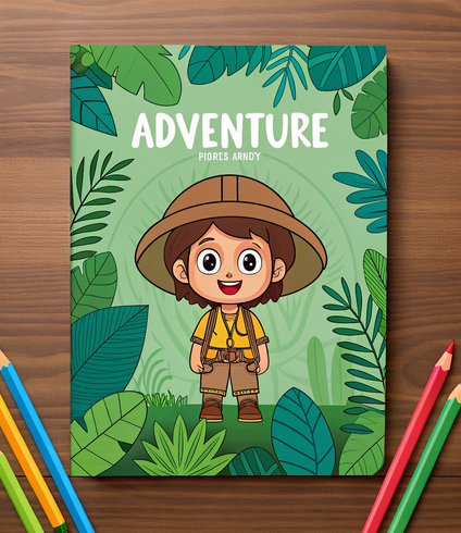 Custom Adventure Coloring Book Service