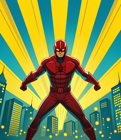 Tailored Superhero Coloring Page Creation