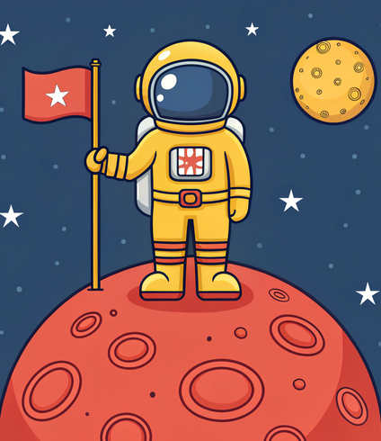 Bespoke Space Exploration Coloring Book Service