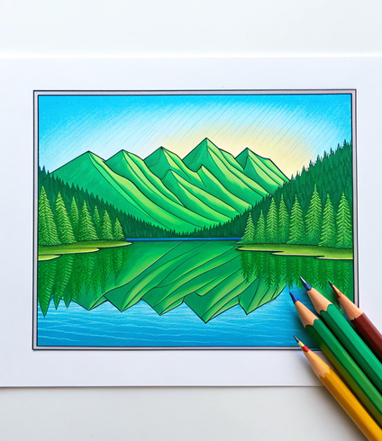 Bespoke Nature Landscape Coloring Service