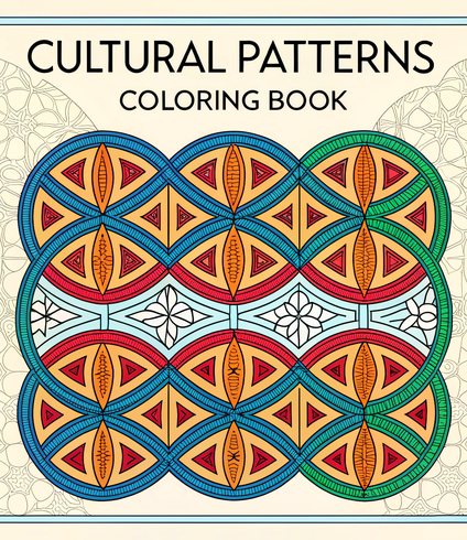 Custom Cultural Patterns Coloring Book Creation