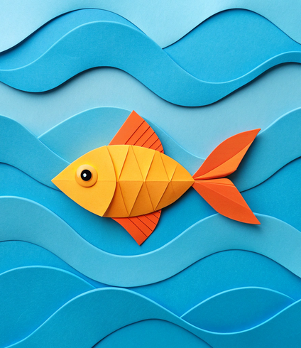 Bespoke Origami Fish Creation