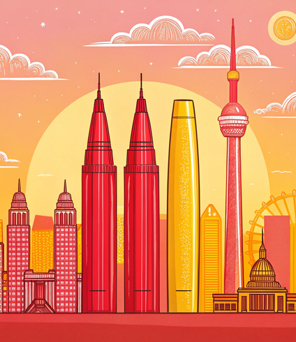 Unique Cityscape Coloring Page Craft