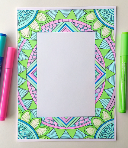 Personalized Abstract Pattern Coloring Design