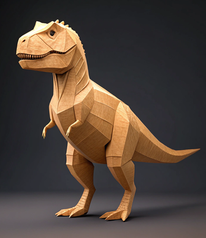 T-Rex Dinosaur Paper Toy